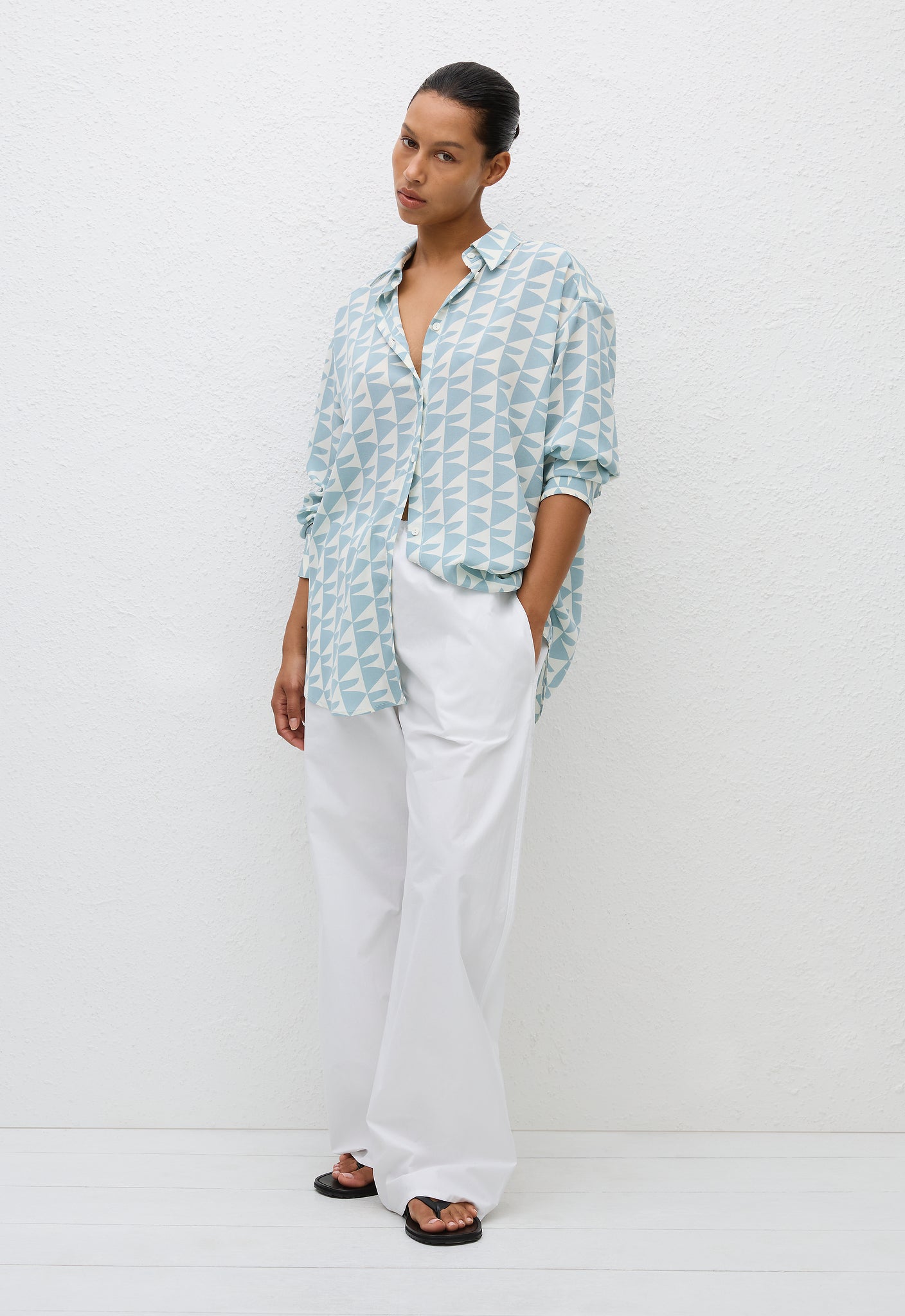 Long Sleeve Silk Shirt