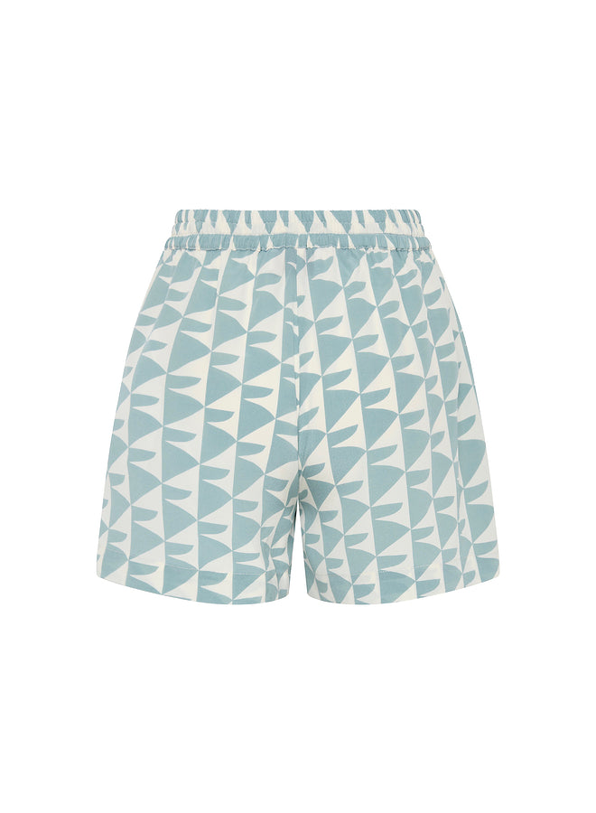 Drawstring Silk Shorts