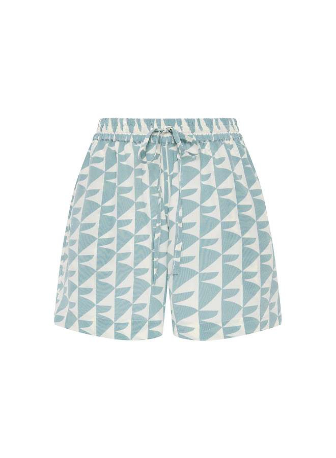 Drawstring Silk Shorts