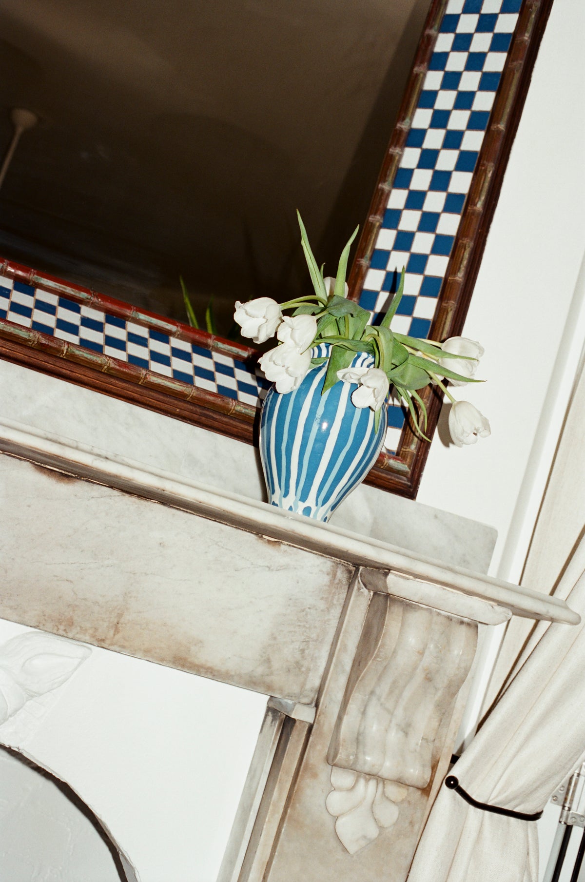 Figura Vase, Blue and White