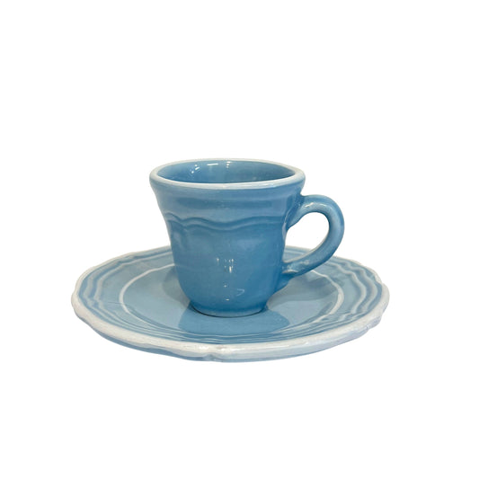 Vacanza Espresso Cup and Saucer, Blue