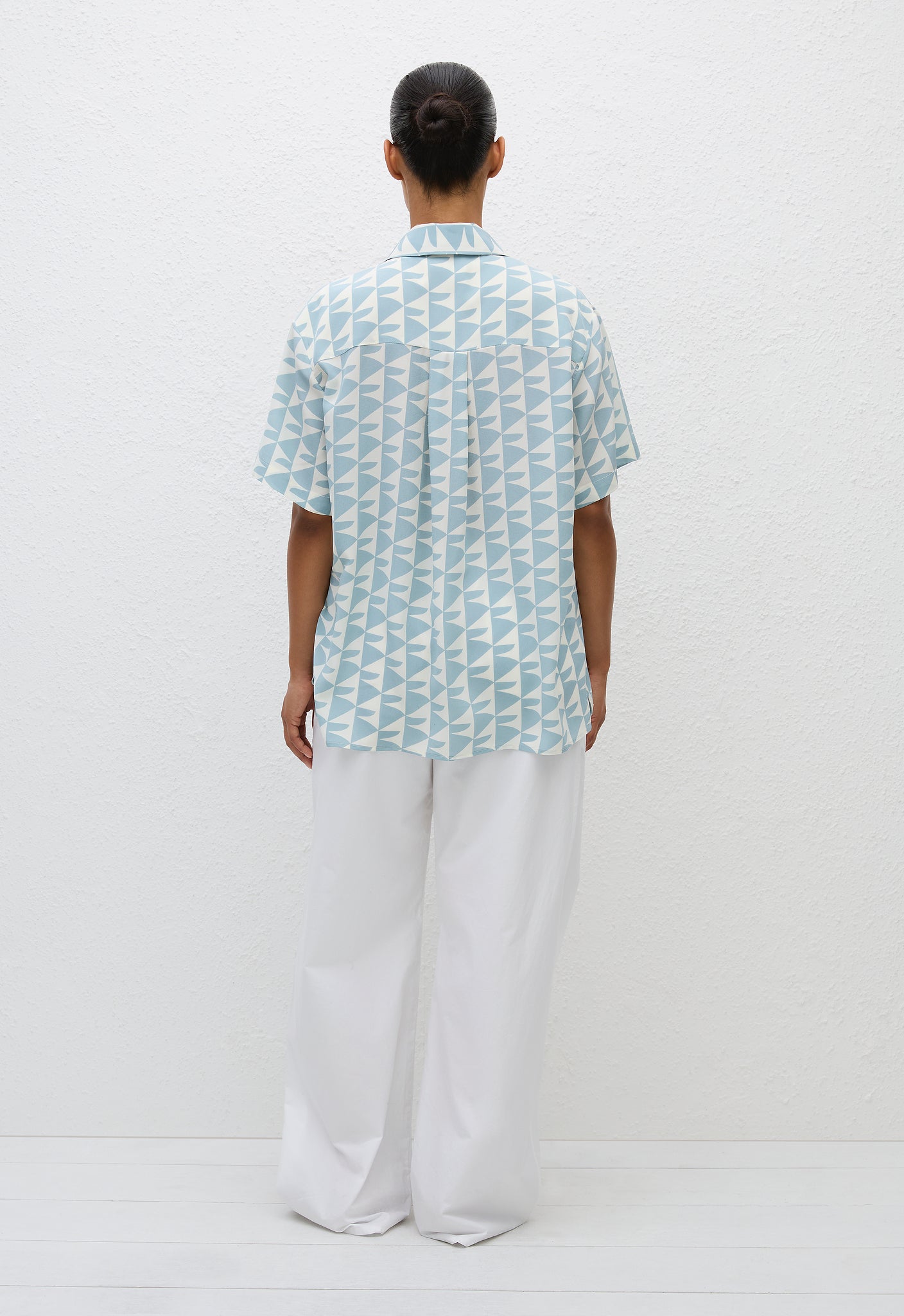 Short Sleeve Silk Shirt