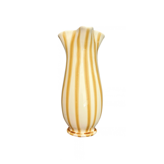 Lido Pinch Vase, Honey, Cream
